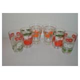 (6) Vintage Swanky Swig Juice Tumblers w/ (2)