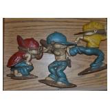 3pc Vintage Sexton Painted Metal Baseball Boys