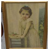 Antique W Bovgvereav 'Yvonne' Gilt Framed Fine