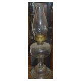 Antque Imp'd Climax EAPG Glass Oil Lamp 19.75