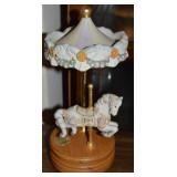 Vtg Lefton Porcelain The Carousel Collection Horse