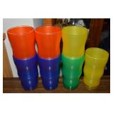 (7) Seville Classics Colorful Melamine Glasses