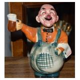 Vintage Japan Ceramic Bartender Decanter 7't