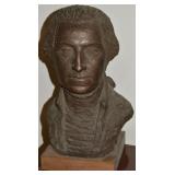 Vtg Austin Prod Bronze Patinated Sculptural Bust