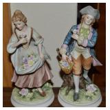 Pair Vintage Ceramic KW5151 Boy & Girl Figures