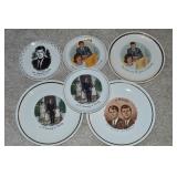 (6) Vintage JFK & Family Commemorative Plates