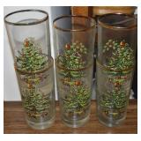(6) Vtg Spode Christmas Tree 5.5' Tumblers