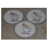 (3) Vtg Syracuse China Vic's Tally Ho Restaurant