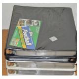 (4) Binders of Football Cards Collection