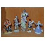 (5) Vtg Porcelain/Ceramic Figures: Germany +