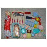 Lot of Vintage Child's Toys: Dell Plastics, Baker