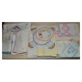 Lot of Antique / Vintage Crochet & Embroidered