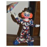 Vintage Mexican Folk Art Papier Mache Clown w/