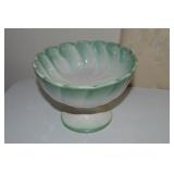Vintage Regal USA  Art Pottery Scalloped Footed