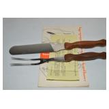 Vtg Cutco USA No 27 & 28 Meat Fork + Spatula
