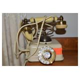 Vintage French Style Rotary Dial Telephone w/