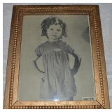 Vintage Gilt Framed Shirley Temple Promo Photo