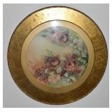 Antique Large Gilt Framed Roses Wall Art Pc 29.5'