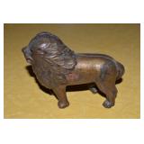 Antique AC Williams Goldtone Cast Iron Lion Still