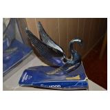 1970's Ghia Product Chrome Hood Ornament 7' Swan