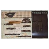Cutco USA NEW 9pc Knife / Cutlery Set w/Wall Racks