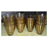 (15) Vtg Culver Hollywood Regency Style Glass