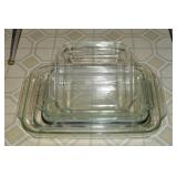 (6) Pyrex Glass Rectangle & Square Baking Dishes