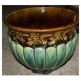 Antique Weller Majolica Art Pottery Jardiniere Drp