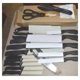 14pc NEW Ginsu Knife / Cutlery Set + 5pc Revere