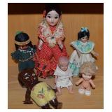 (6) Antique / Vintage Dolls w/ Black Americana +