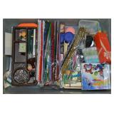 Sterilite Lidded Tote w/ Craft & Office Supplies