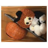 Rubbermaid Orange & Black Lidded Tote: Halloween