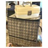 (2) Storage Pcs w/ Zippered Cloth Bag + Jewelry-