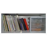 Shelf Contents Lot: Scrapbook Magazines + Storage