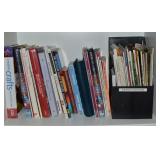 Shelf Contents Lot: Craft Magazines, Books +