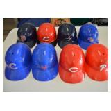 (8) Vintage MLB Baseball Team Full Size Helmets