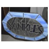 Vintage Handcrafted Stainless Glass Yankees