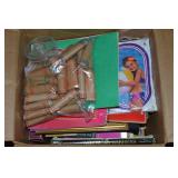 Box of Misc: Coin Rolls (empty) +