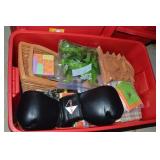 LARGE Sterilite 30Gal Red Lidded Tote: Misc w/
