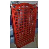 Vintage Red Metal Toddler Bed 26x50 Mattress Frame