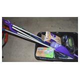 Tote loaded w/Cleaning Supplies: Bissell SpotBot