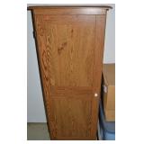 Vintage Doored 4 Shelf Storage Cabinet 53 x 21.5