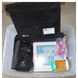 Tote (no lid) w/ Creative Memories Items +