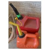 (2) Plastic Gas Cans