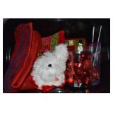 Homz Lidded Tote: Christmas Ornaments + Decor