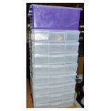 (9) Hinged Lid/Lidded Storage Boxes w/ (8) at 14sq