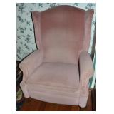 Vtg La-Z-Boy Dusty Rose Pink Upholstered Recliner