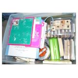 Sterilite Lidded Tote: Stampin Up Stamps +