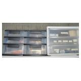 (3) 3 Drawer Plastic Storage Organizers w/Contents