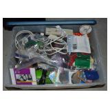 Sterilite Lidded Tote full of Craft Items & Misc